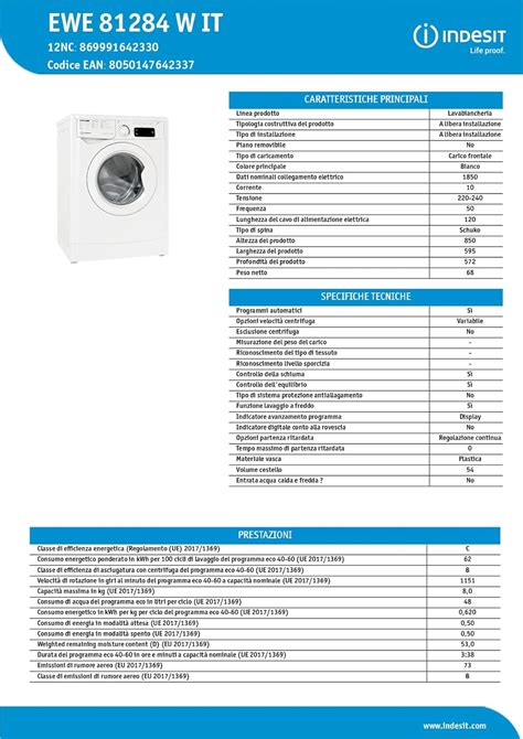 Indesit EWE 81284 W IT.